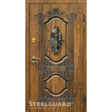 Дверь входная бронированная Steelguard Серия RESISTE Sangria glass