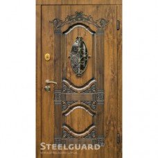 Дверь входная бронированная Steelguard Серия RESISTE Sangria glass