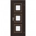 Межкомнатная дверь RODOS VERSAL Irida middle molding, со стеклом, с гравировкой