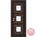 Межкомнатная дверь RODOS VERSAL Irida middle molding, со стеклом, с гравировкой