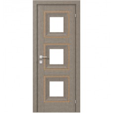 Межкомнатная дверь RODOS Versal Irida middle molding, со стеклом