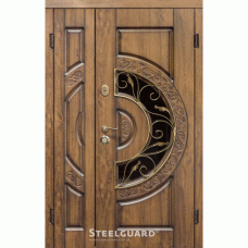Дверь входная бронированная Steelguard Серия VELA Optima big glass