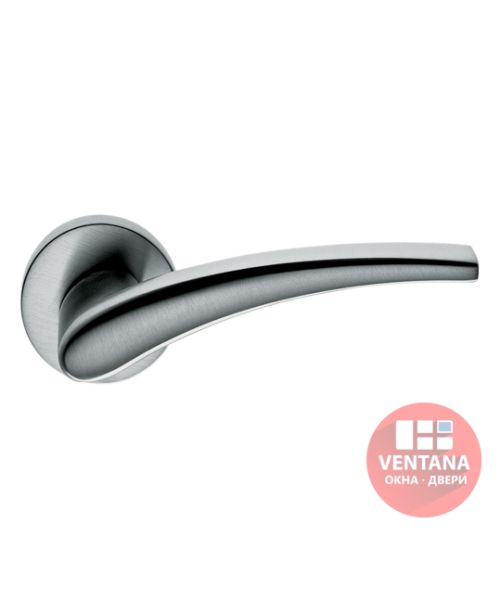 Фурнитура COLOMBO Design Дверная ручка BLAZER ZIRCONIUM STAINLESS-STEEL HPS R Ф/З